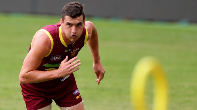 Tom Rockliff at Lions training. Pic Darren England.