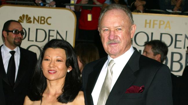 Gene Hackman & wife Betsy Arakawa during The 60th Annual Golden Globe Awards - Arrivals at The Beverly Hilton Hotel in Beverly Hills, California, United States. (Photo by Jeffrey Mayer/WireImage)