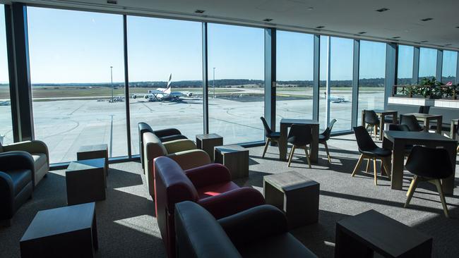 Marhaba Lounge has one of the best views at Melbourne Airport. Picture: Supplied.