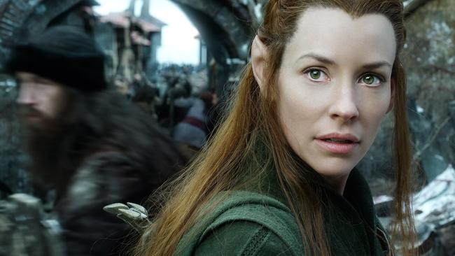 End of an era ... Evangeline Lilly as Tauriel in the final Hobbit movie.