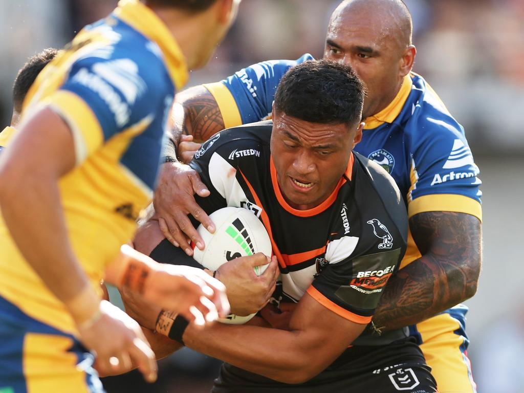 Utoikamanu has a get-out clause in his Tigers contract. Picture: Matt King/Getty Images