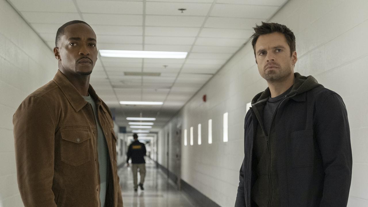 Anthony Mackie and Sebastian Stan in The Falcon and the Winter Soldier.