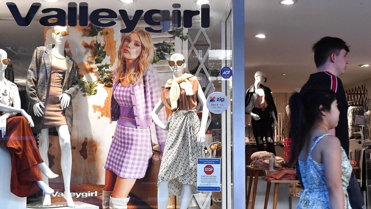 Fast fashion brand Valleygirl’s parent company Fast Future Brands has a gender pay gap of 51.9%. Picture: NCA NewsWire / John Gass