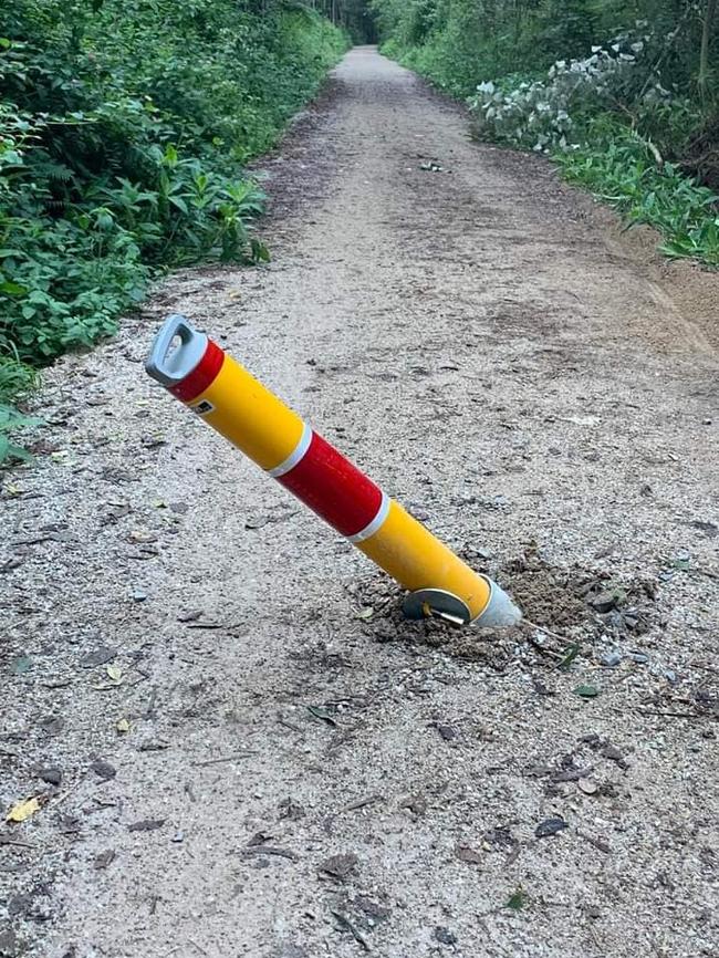 Damage to the Murwillumbah trail. Picture: Facebook