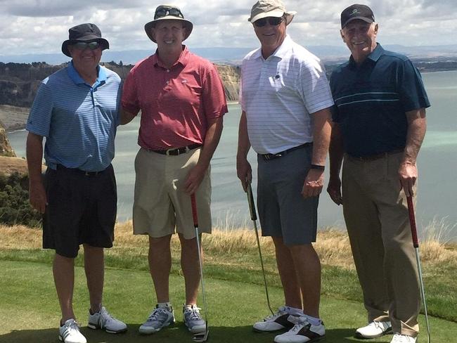 American golfers (l-r) John Washburn, Glenn Garland, Russell Munsch and Greg DeHaven died in the tragic plane crash. Source: Facebook
