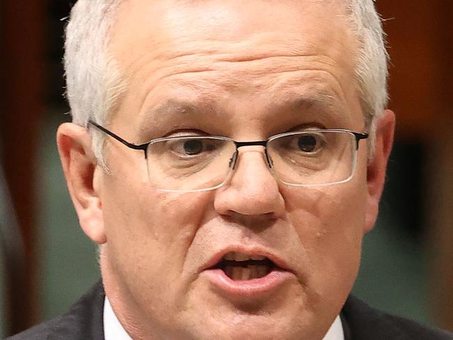 CANBERRA, AUSTRALIA NewsWire Photos AUGUST 24 2021:  The Prime Minister Scott Morrison during Question Time in the House of Representatives in Parliament House Canberra.Picture: NCA NewsWire / Gary Ramage