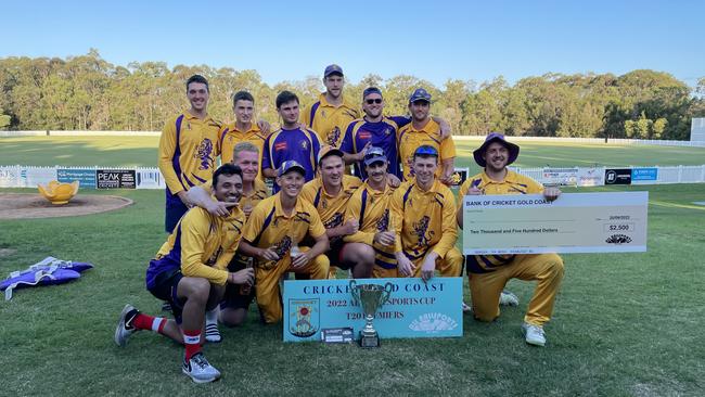 Palm Beach Currumbin after winning the All Ballsports Cup over Mudgeeraba. Photo: Hannah Davies.