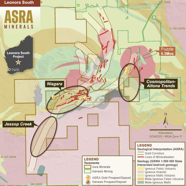 Leonora gold assets. Pic: Asra Minerals