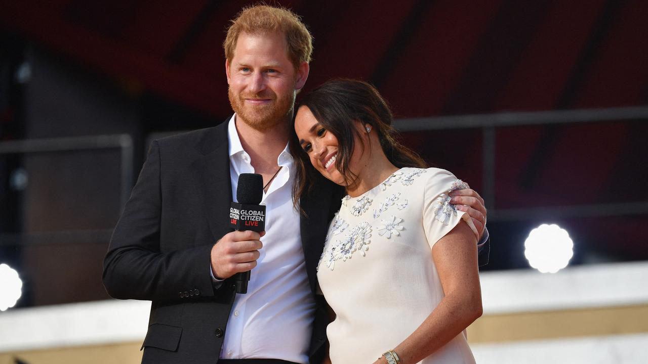 Harry will head to the UK to see his father, while Meghan and the children will stay home. Picture: AFP