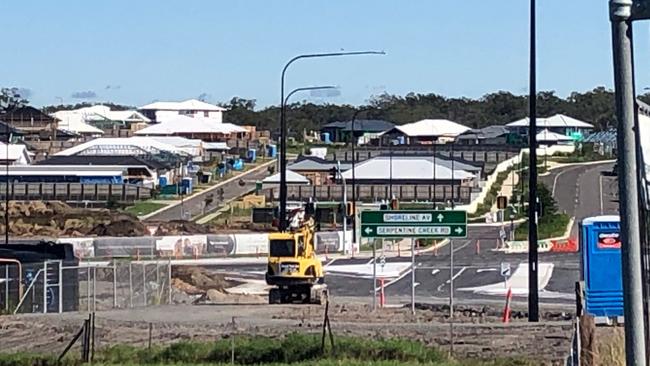 Redland City Council has blocked development in Thornlands but allowed an out-of-sync housing estate, Shoreline, <i>above</i>, to be built in Redland Bay with no town sewerage.