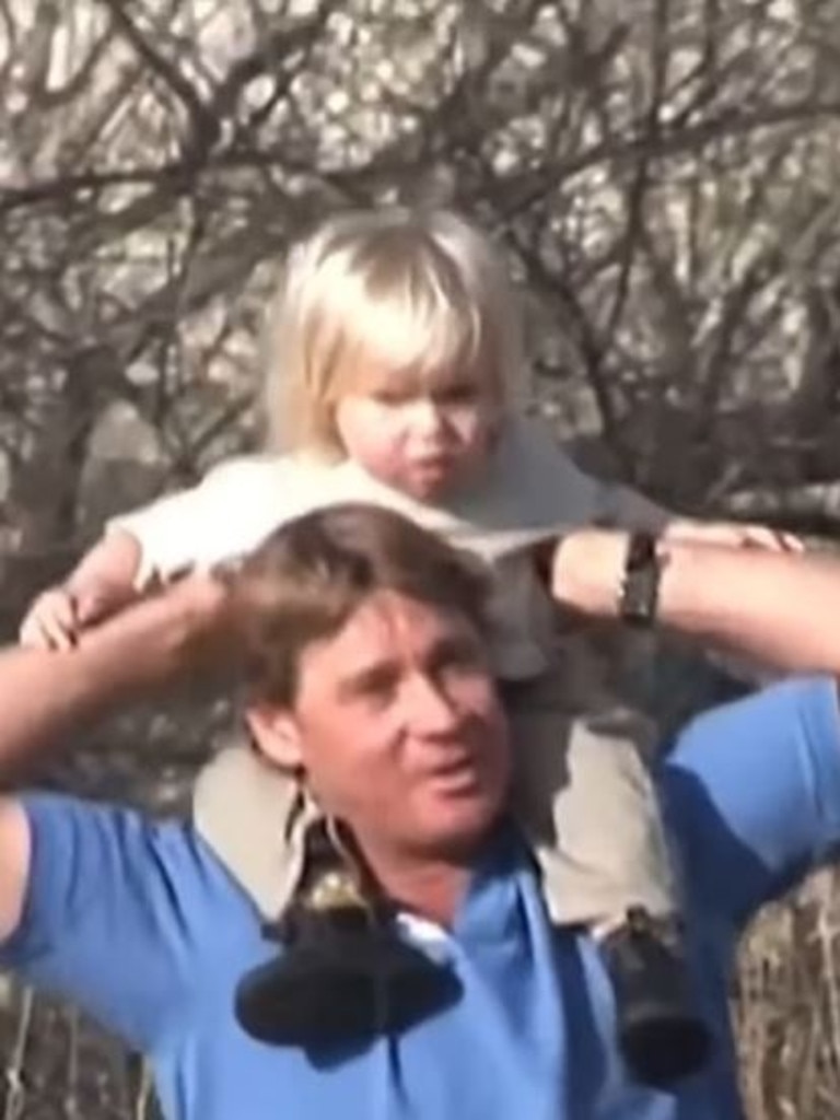 Robert Irwin shared a series of videos in honour of his dad on Father’s Day. Picture: Instagram