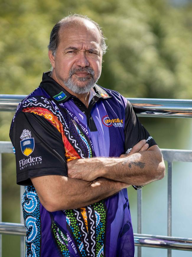 Former NT principal and Indigenous education academic Gary Fry, pictured in Townsville. Picture: Cameron Laird