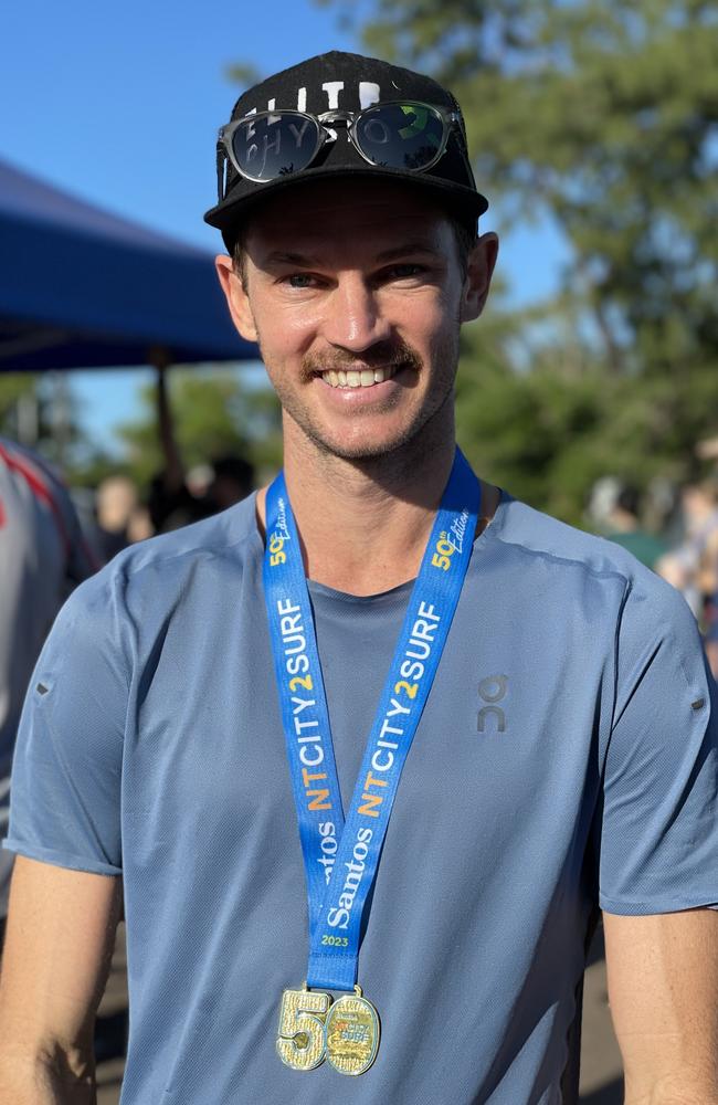 Tim Hewitt took home the men's 12km top spot at the NT City2Surf on Sunday.