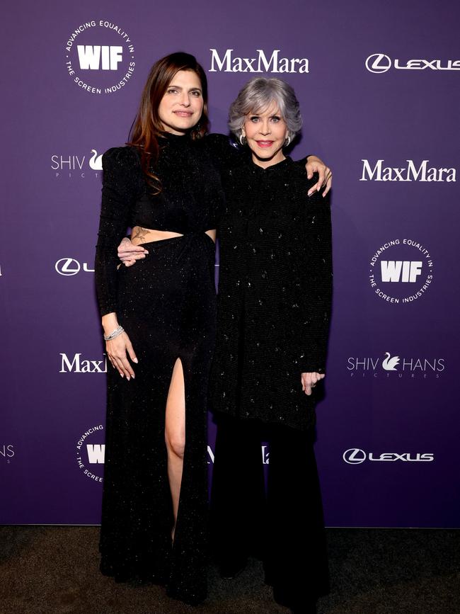 Lake Bell and Jane Fonda attend the WIF Honors. Photo by Emma McIntyre/Getty Images