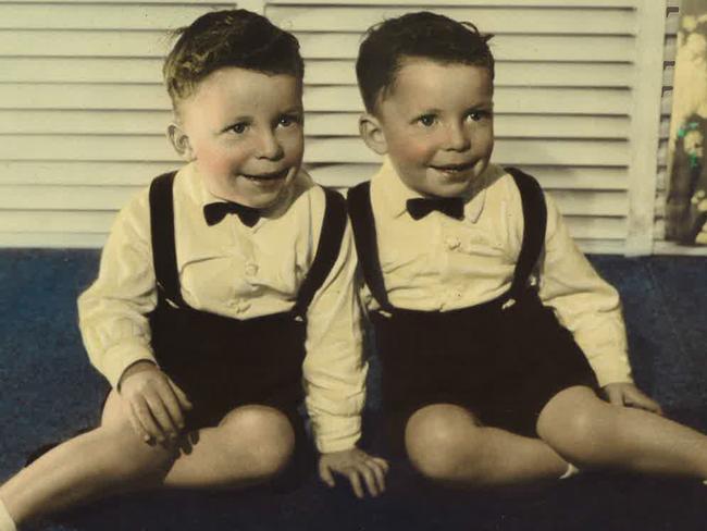 The little boys who would become the The After Dark Bandit, Peter and Doug Morgan.