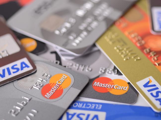 Visa and MasterCard credit cards generic