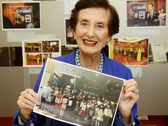 June Dally-Watkins was travelling all around China teaching etiquette to a new generation. Picture: John Appleyard