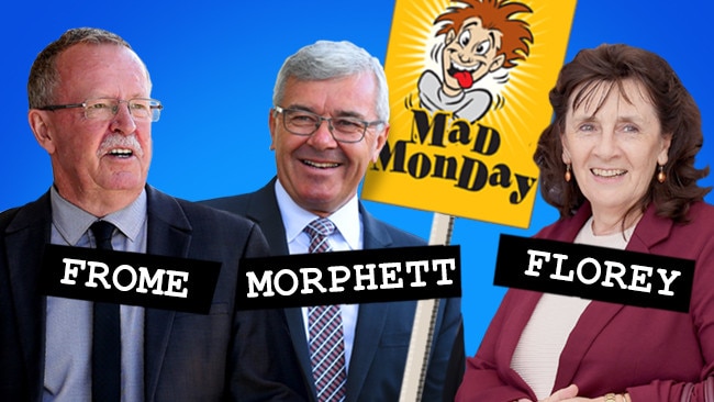 Two out of three ain’t bad — the latest Advertiser-Galaxy Mad Monday polls show Geoff Brock and Frances Bedford look to be heading to victory in Frome and Florey, but Duncan McFetridge will struggle to hold his seat of Morphett.