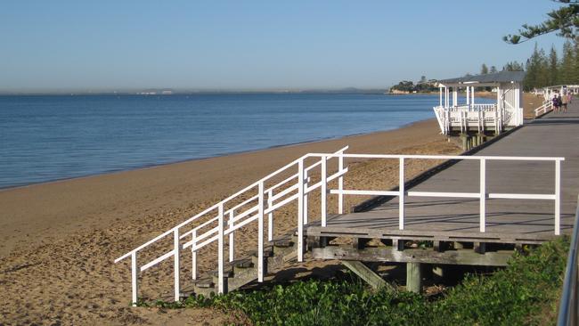 Margate Beach at Moreton Bay, Queensland.