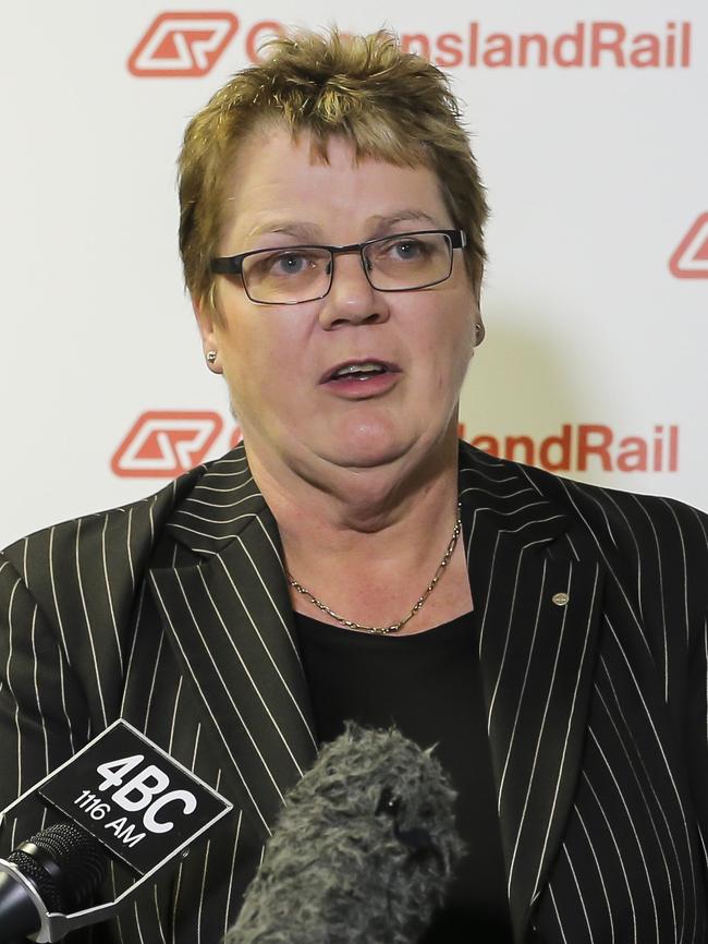 Former railways chief Helen Gluer took a European business trip just weeks before the bungled opening of the Redcliffe rail line that plunged the Citytrain network into crisis. Picture: Mark Cranitch