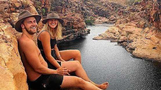 Luke Bevan, 25, and his girlfriend Tova Ronnersjö. Picture: Contributed