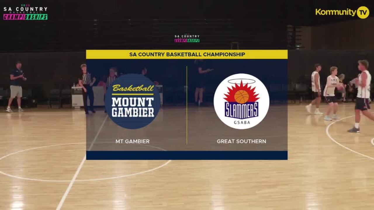 Replay: Mt Gambier v Great Southern (U18 Boys Div 1)—SA Junior Country Basketball Championships Day 1