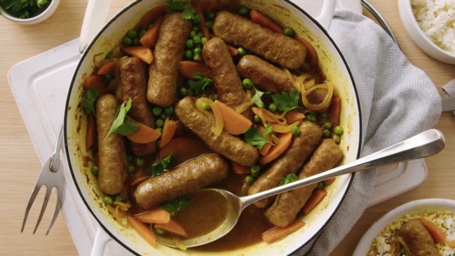 Curried sausages recipe