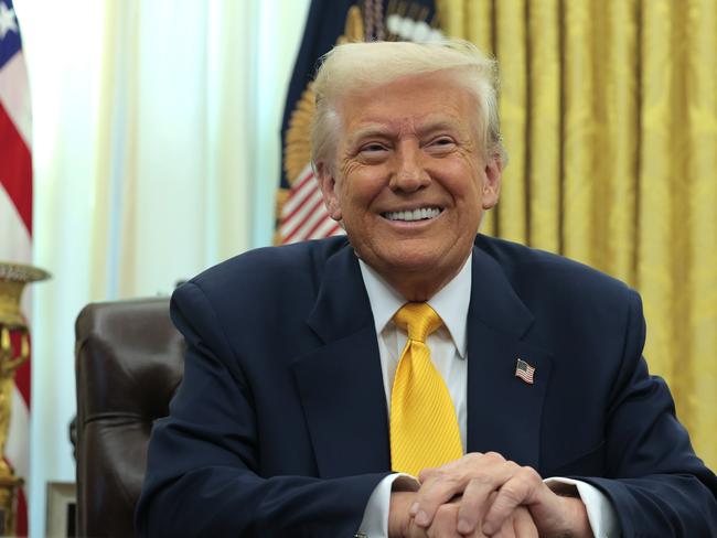 US President Donald Trump in the Oval Office at the White House. Picture: Getty Images