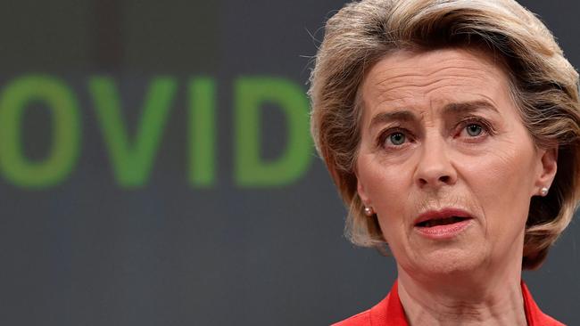 European Commission President Ursula von der Leyen. Picture: AFP