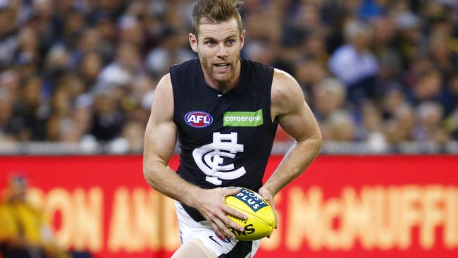 Sam Docherty in action for Carlton. Picture: Colleen Petch