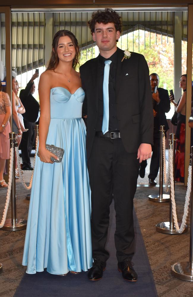 Nathaniel Jefferies and Sophia Cousins at the Sunshine Coast Grammar School formal 2023. Photo: Jorina Maureschat