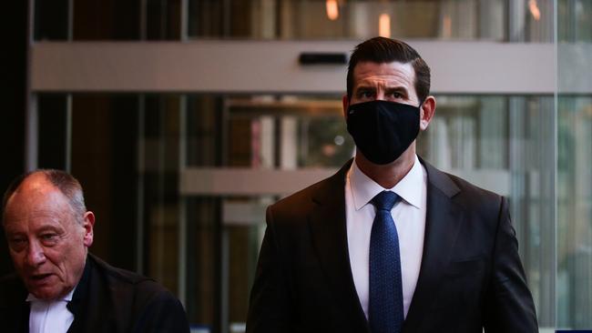 Ben Roberts-Smith outside Sydney’s Federal Court last month Picture: Gaye Gerard