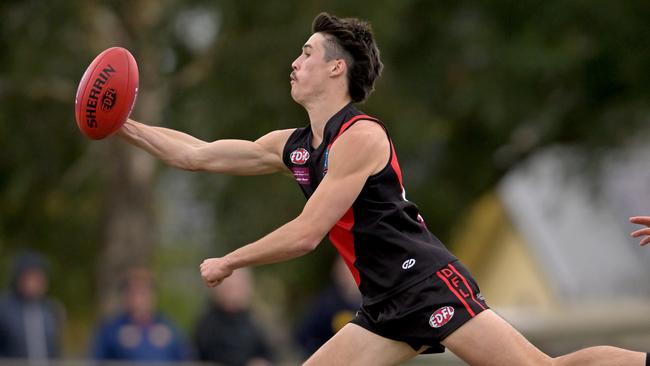 Pascoe Vale’s Aaron Hilton. Picture: Andy Brownbill