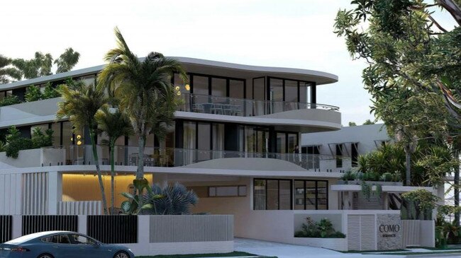 Artist impression for new luxury residential development at 437 Esplanade, Manly.