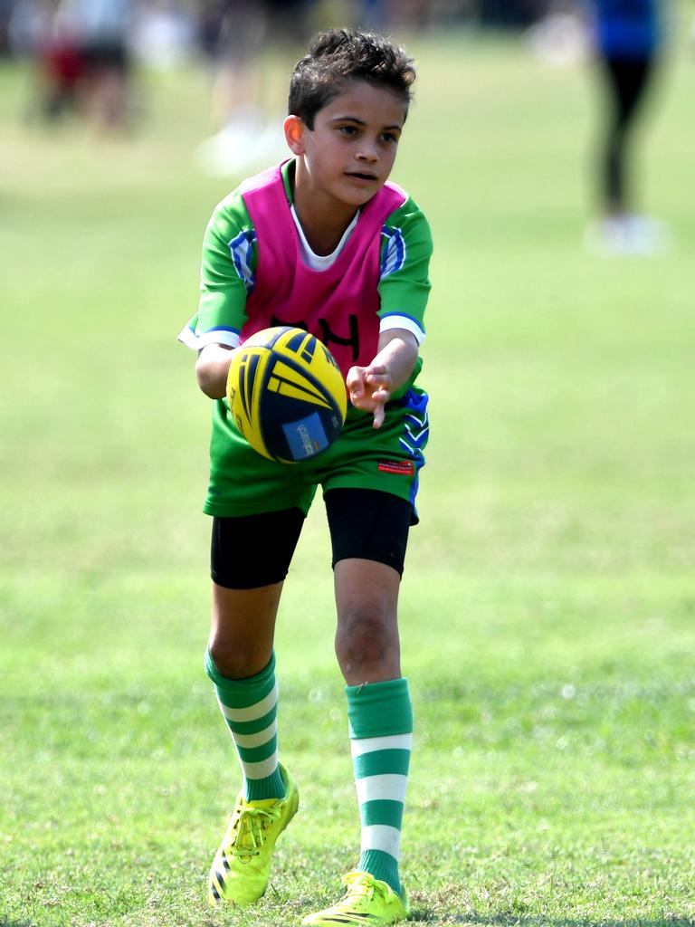 Teams play for Laurie Spina Shield at Brothers at Kirwan. Proserpine Whitsundays Brahmans Sean Donelly. Picture: Evan Morgan