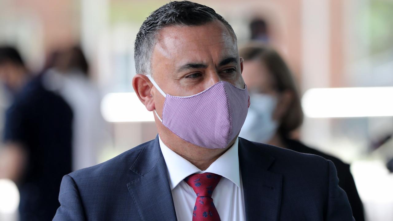 Acting Premier John Barilaro pleaded with people to “do the right thing”. Picture: NCA NewsWire / Damian Shaw