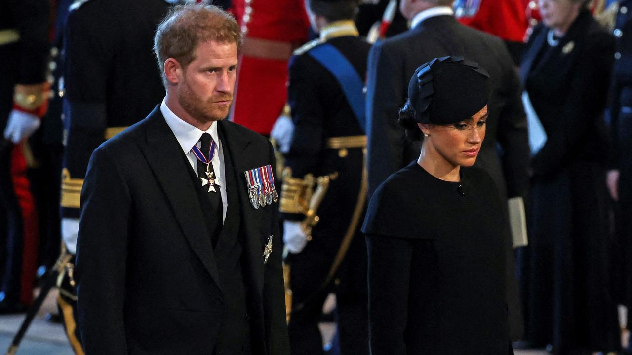 Harry and Meghan have been taking part in official mourning activities following the death of Queen Elizabeth II. Picture: Alkis Konstantinidis/AFP