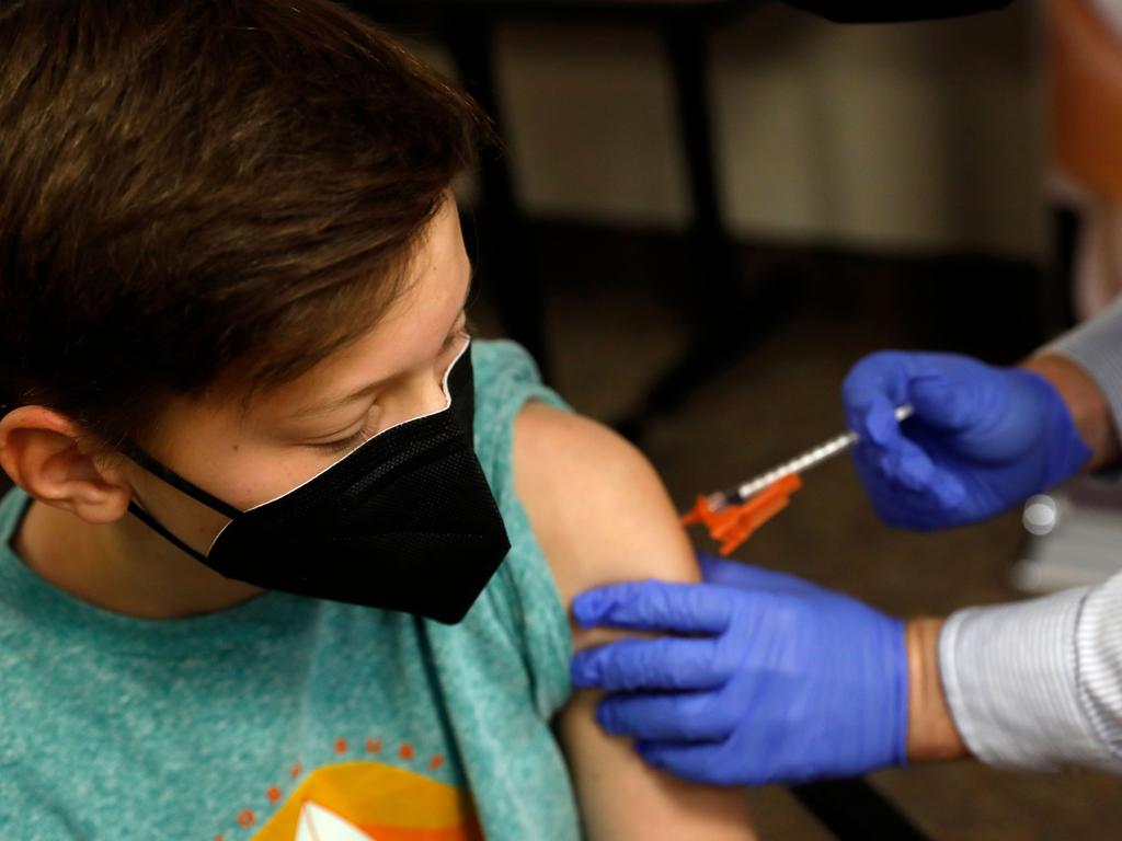 The US will next month begin vaccinating children aged 5-11. Picture: AFP