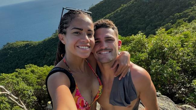 Nathan Cleary and Mary Fowler post from there holiday to the Whitsundays recently Picture Instagram