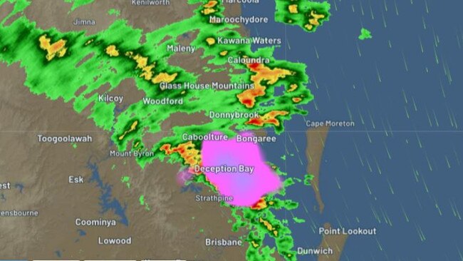 The radar as of 5.30pm Sunday. Picture: Weatherzone.com.au