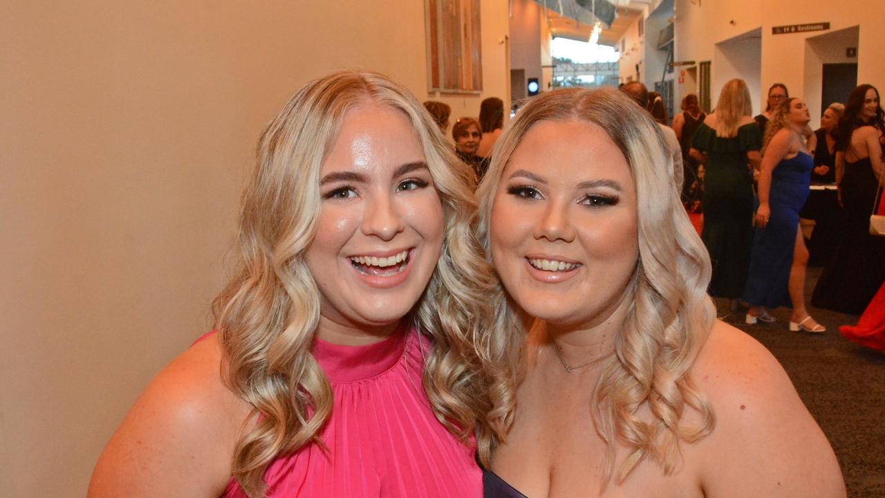 Samantha Randall and Courtney Severinsen at Harmony Early Learning Awards night at GCCEC, Broadbeach. Pic: Regina King