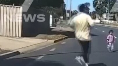 A good Samaritan stopped and rescued the toddler. Picture: 7NEWS