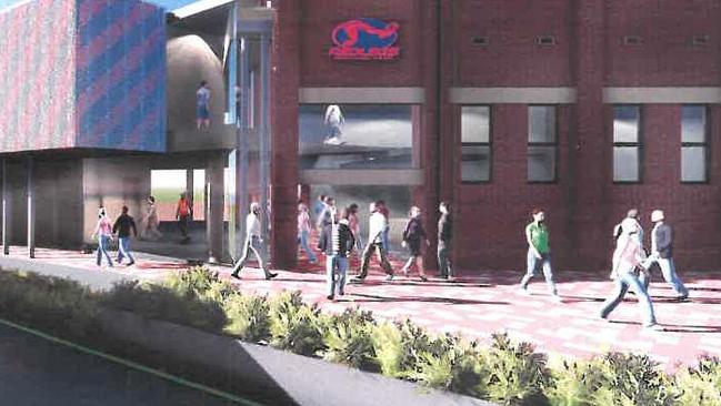 An artist’s impression of the multimillion dollar upgrade of Norwood Oval.