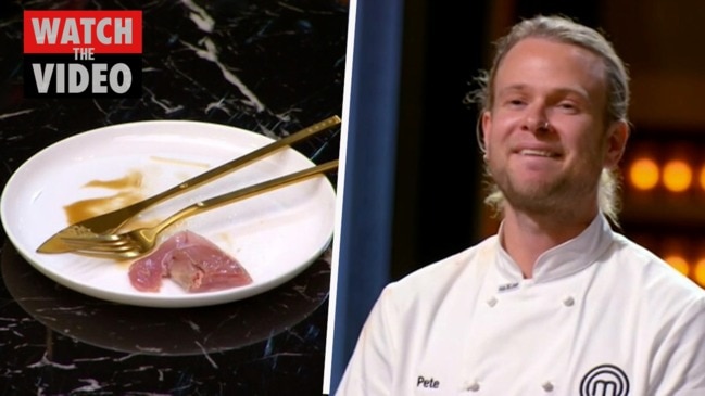 Pete devastated after dishing up raw quail (MasterChef)