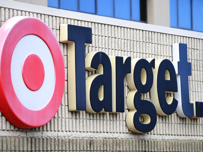 BRISBANE, AUSTRALIA - NewsWire Photos - APRIL 7, 2021. A Target store sign in Brisbane. The company announced it will soon close several stores across Queensland. Picture: NCA NewsWire / Dan Peled