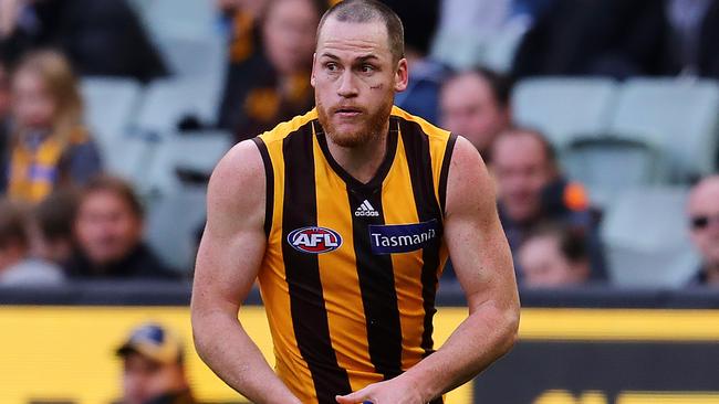 AFL 2017 — Richmond v Hawthorn at the MCG. Hawthorn's Jarryd Roughead 2nd qtr. Pic: Michael Klein