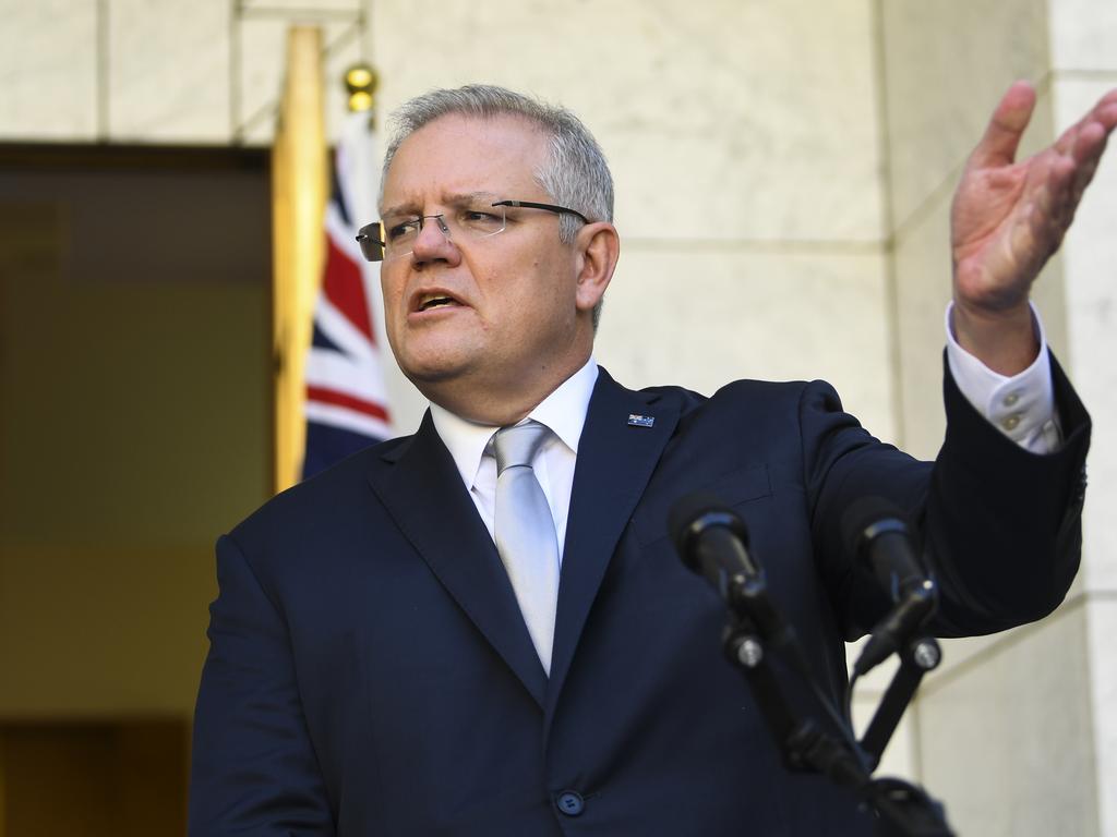 Prime Minister Scott Morrison urged customers not to panic buy. Picture: AAP