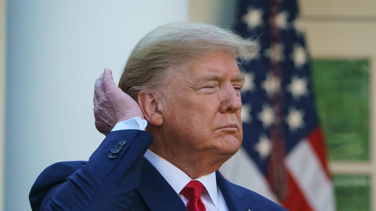 US President Donald Trump claimed $70,000 in deductions for the cost of hairstyling as a business expense. Picture: Mandel Ngan/AFP