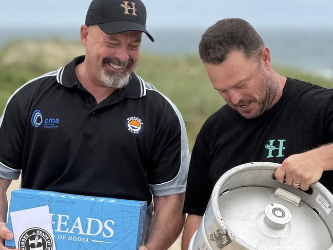 Trainee lifesaver uses beer keg to save father, son in perilous surf