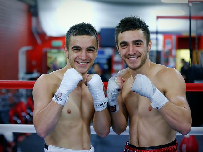 Boxing twins (L-R) Andrew &amp; Jason Moloney Picture Wayne Ludbey